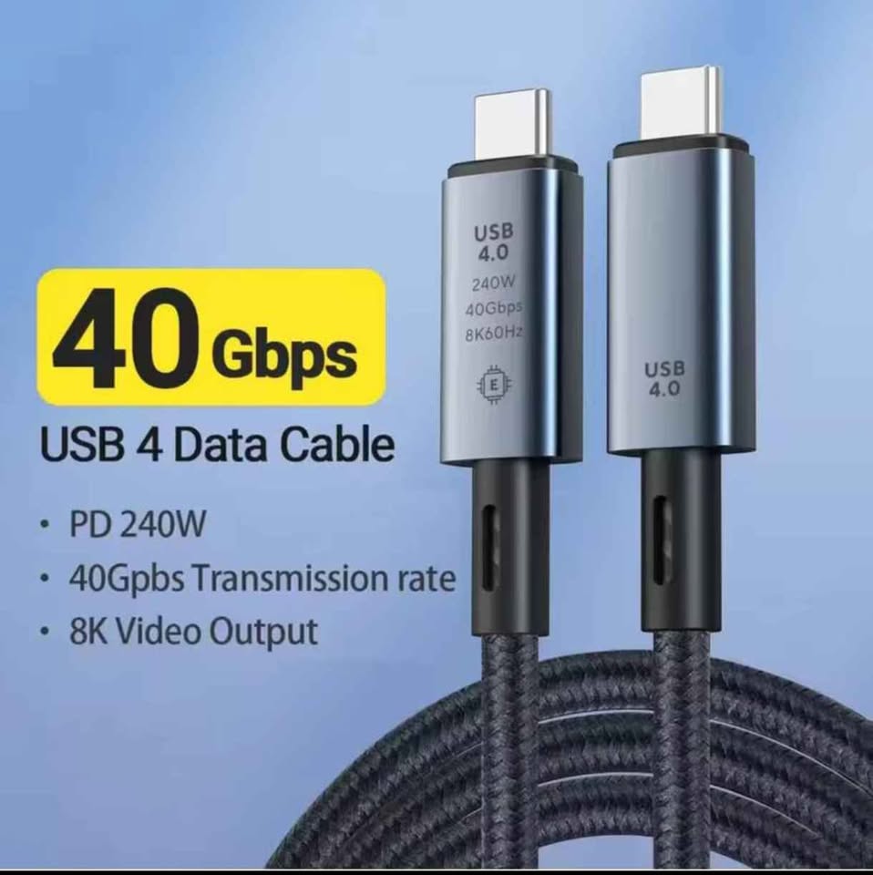 Multi-purpose Type C to Type C Cable