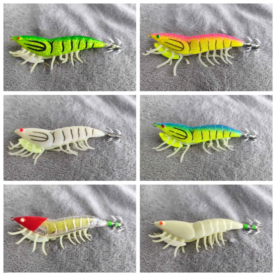 Glittering Glowing Squid Jigs